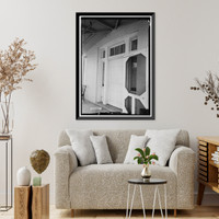 Historic Framed Print, Mount Vernon Arsenal, Paymaster's Office, Old Saint Stephens Road (County Road 96), Mount Vernon, Mobile County, AL - 7,  17-7/8" x 21-7/8"