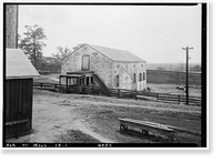 Historic Framed Print, Mount Vernon Arsenal, Stables, Old Saint Stephens Road (County Road 96), Mount Vernon, Mobile County, AL,  17-7/8" x 21-7/8"