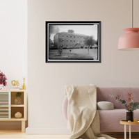 Historic Framed Print, Mount Vernon Arsenal, Old Barracks Building, Old Saint Stephens Road (County Road 96), Mount Vernon, Mobile County, AL - 5,  17-7/8" x 21-7/8"