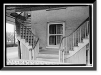 Historic Framed Print, Mount Vernon Arsenal, Barracks Building, Old Saint Stephens Road (County Road 96), Mount Vernon, Mobile County, AL - 2,  17-7/8" x 21-7/8"