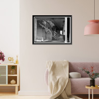 Historic Framed Print, Mount Vernon Arsenal, Barracks Building, Old Saint Stephens Road (County Road 96), Mount Vernon, Mobile County, AL - 3,  17-7/8" x 21-7/8"