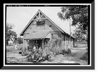 Indian Schoolhouse, County Road 96 (Old Saint Stephens Road), Mount Vernon, Mobile County, AL, Historic Print