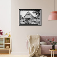 Indian Schoolhouse, County Road 96 (Old Saint Stephens Road), Mount Vernon, Mobile County, AL, Historic Print