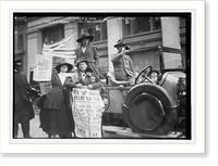 Mrs. Chas. Farnam, Mrs. F.H. Dike, Mrs. F.P. Adams, Geo. Tolly recruiting, Historic Reproduction