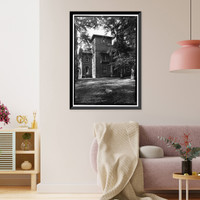 Historic Framed Print, Kenworthy Hall, State Highway 14 (Greensboro Road), Marion, Perry County, AL - 2,  17-7/8" x 21-7/8"