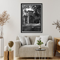 Historic Framed Print, Kenworthy Hall, State Highway 14 (Greensboro Road), Marion, Perry County, AL - 2,  17-7/8" x 21-7/8"