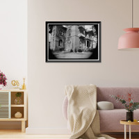 Historic Framed Print, Kenworthy Hall, State Highway 14 (Greensboro Road), Marion, Perry County, AL - 5,  17-7/8" x 21-7/8"