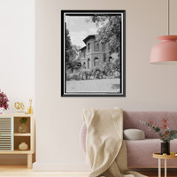 Historic Framed Print, Kenworthy Hall, State Highway 14 (Greensboro Road), Marion, Perry County, AL - 14,  17-7/8" x 21-7/8"