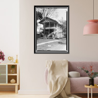 Historic Framed Print, Masonic Hall, Water Avenue & North Street, Uniontown, Perry County, AL,  17-7/8" x 21-7/8"