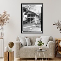 Historic Framed Print, Masonic Hall, Water Avenue & North Street, Uniontown, Perry County, AL,  17-7/8" x 21-7/8"