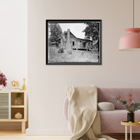 Historic Framed Print, Will Boykin House, State Route 32 & County Route 1 vicinity, Memphis, Pickens County, AL - 2,  17-7/8" x 21-7/8"