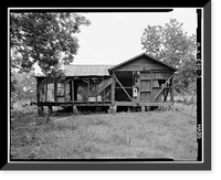 Historic Framed Print, Will Boykin House, State Route 32 & County Route 1 vicinity, Memphis, Pickens County, AL - 3,  17-7/8" x 21-7/8"