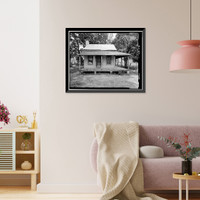 Historic Framed Print, Charity House, State Route 32 & County Route 1 vicinity, Memphis, Pickens County, AL,  17-7/8" x 21-7/8"