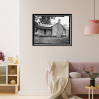 Historic Framed Print, Charity House, State Route 32 & County Route 1 vicinity, Memphis, Pickens County, AL - 5,  17-7/8" x 21-7/8"