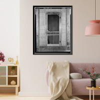 Historic Framed Print, Charity House, State Route 32 & County Route 1 vicinity, Memphis, Pickens County, AL - 6,  17-7/8" x 21-7/8"