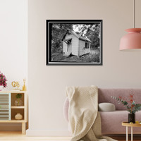 Historic Framed Print, Charity House, Outbuilding, State Route 32 & County Route 1, Memphis, Pickens County, AL,  17-7/8" x 21-7/8"