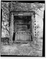 Charity House, Outhouse, State Route 32 & County Route 1 vicinity, Memphis, Pickens County, AL, Vintage Print