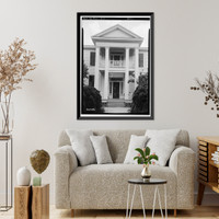 Ferguson-Long House, Chopitoulas Street (State Highway 14), Pickensville, Pickens County, AL - 3, Vintage Print