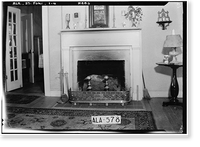 Crowell-Cantey-Alexander House, State Road 165, Fort Mitchell, Russell County, AL - 4, Antique Print