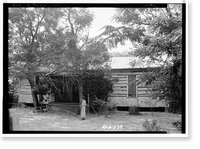 Octavia Adkinson House, Wilson Road, Peachburg, Bullock County, AL, Antique Poster