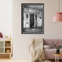 Historic Framed Print, Colonel Luther Walker House, County Road 40, Peachburg vicinity, Bullock County, AL - 8,  17-7/8" x 21-7/8"