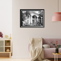 Historic Framed Print, Mrs. Hugh Foster House, 201 Kennon Street, Union Springs, Bullock County, AL - 8,  17-7/8" x 21-7/8"