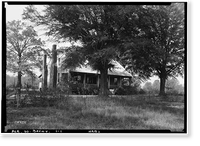 Patton-Scales House, State Route 28, Brewersville, Sumter County, AL, Vintage Print