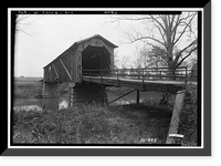 Covered Bridge, Spanning Choccolocco Creek, Eastaboga, Talladega County, AL, Historic Print