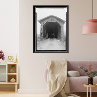 Covered Bridge, Spanning Choccolocco Creek, Eastaboga, Talladega County, AL - 3, Historic Reproduction