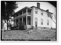 Historic Framed Print, King Plantation, Frank Street, Talladega, Talladega County, AL,  17-7/8" x 21-7/8"