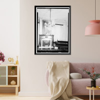 Historic Framed Print, Alfred Battle Home, Greensboro Avenue, Tuscaloosa, Tuscaloosa County, AL - 7,  17-7/8" x 21-7/8"