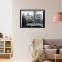 Historic Framed Print, Dearing-Bagby House, 421 Queen City Avenue, Tuscaloosa, Tuscaloosa County, AL - 2,  17-7/8" x 21-7/8"