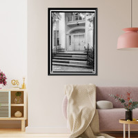 Historic Framed Print, Dearing-Bagby House, 421 Queen City Avenue, Tuscaloosa, Tuscaloosa County, AL - 4,  17-7/8" x 21-7/8"