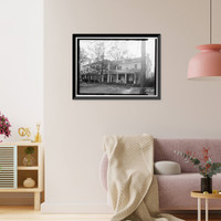 Historic Framed Print, E. N. C. Snow House, 2414 Eighth Street, Tuscaloosa, Tuscaloosa County, AL - 3,  17-7/8" x 21-7/8"