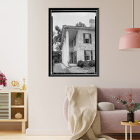 Historic Framed Print, E. N. C. Snow House, 2414 Eighth Street, Tuscaloosa, Tuscaloosa County, AL - 6,  17-7/8" x 21-7/8"