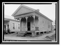 Historic Framed Print, Law Office, Court & Water Streets, Camden, Wilcox County, AL,  17-7/8" x 21-7/8"