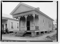 Historic Framed Print, Law Office, Court & Water Streets, Camden, Wilcox County, AL,  17-7/8" x 21-7/8"