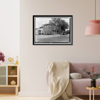 Wilcox Hotel, Broad Street (State Route 28), Camden, Wilcox County, AL Classic, Antique Poster