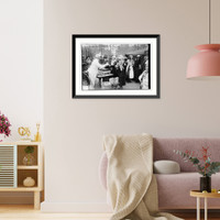 Historic Framed Print, Greenwich Village Fair "Hot Dogs",  17-7/8" x 21-7/8"