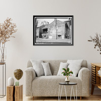 Historic Framed Print, Bethea-Strother House, State Road 28, Canton Bend, Wilcox County, AL - 3,  17-7/8" x 21-7/8"