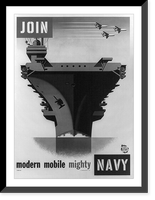 Join modern mobile mighty Navy Classic, Vintage Wall Art