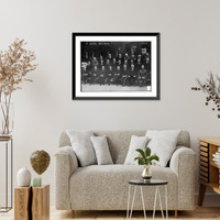 Historic Framed Print, British War Cabinet,  17-7/8" x 21-7/8"