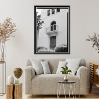 U.S. Naval Hospital, Corps Barracks, Park Boulevard, Balboa Park, San Diego, San Diego County, CA - 20, Vintage Wall Art