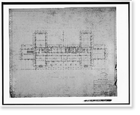 U.S. Naval Hospital, Corps Barracks, Park Boulevard, Balboa Park, San Diego, San Diego County, CA - 23, Historic Print
