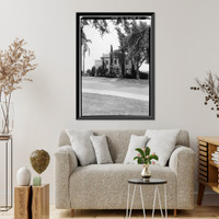 U.S. Naval Hospital, Executive Officer's Quarters, Park Boulevard, Balboa Park, San Diego, San Diego County, CA, Antique Wall Art