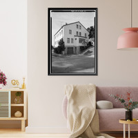 U.S. Naval Hospital, Double Quarters, Park Boulevard, Balboa Park, San Diego, San Diego County, CA - 4, Vintage Print