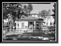 U.S. Naval Hospital, Gate House, Park Boulevard, Balboa Park, San Diego, San Diego County, CA, Vintage Print