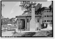 U.S. Naval Hospital, Gate House, Park Boulevard, Balboa Park, San Diego, San Diego County, CA - 2 Classic, Historic Print