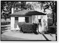 U.S. Naval Hospital, Gate House, Park Boulevard, Balboa Park, San Diego, San Diego County, CA - 3, Antique Print