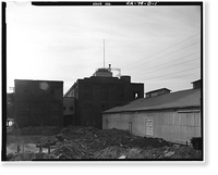 Historic Framed Print, Savage Tire Factory, Factory Building, 2301 Main Street, San Diego, San Diego County, CA,  17-7/8" x 21-7/8"